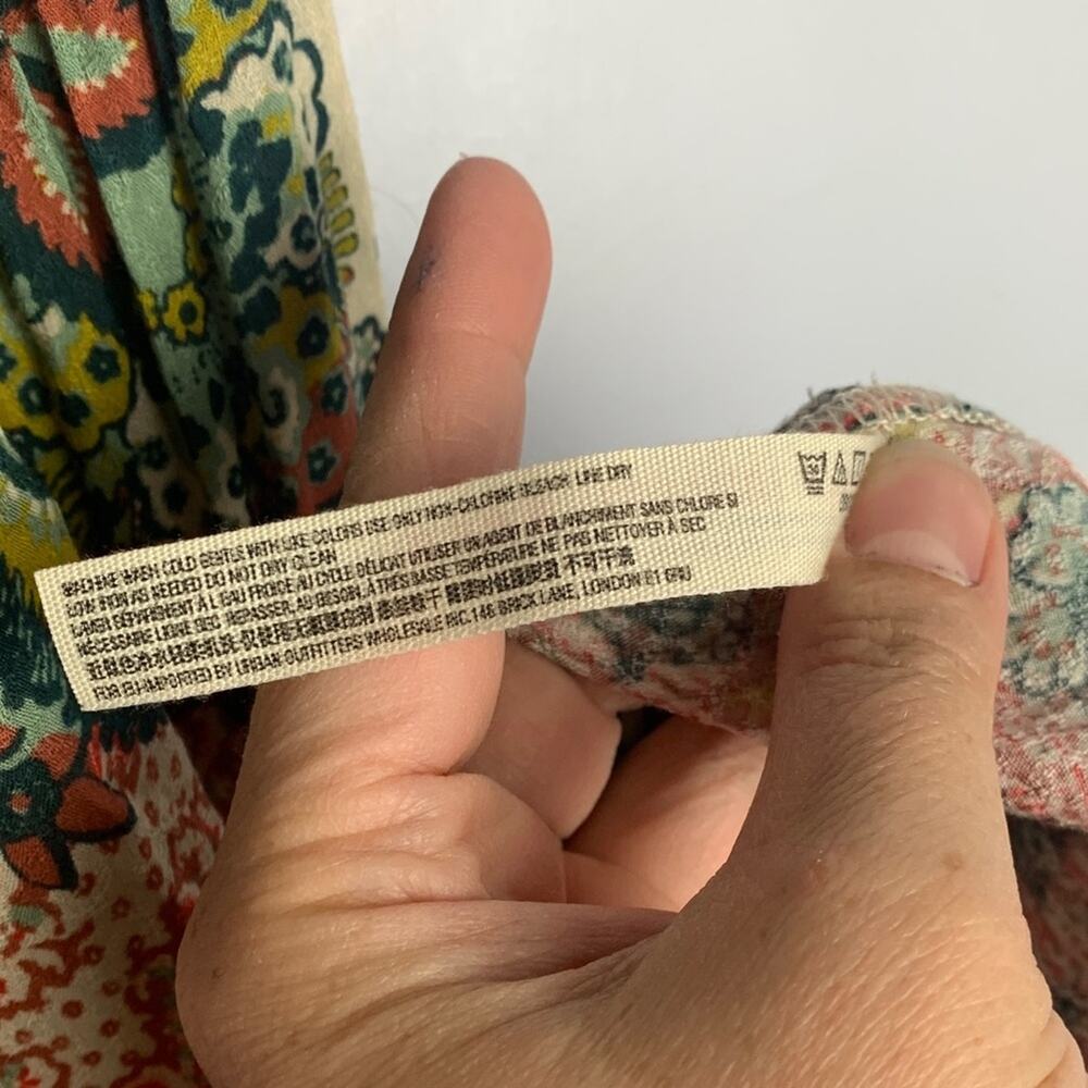 Intimately Free People size small patchwork Multi… - image 6